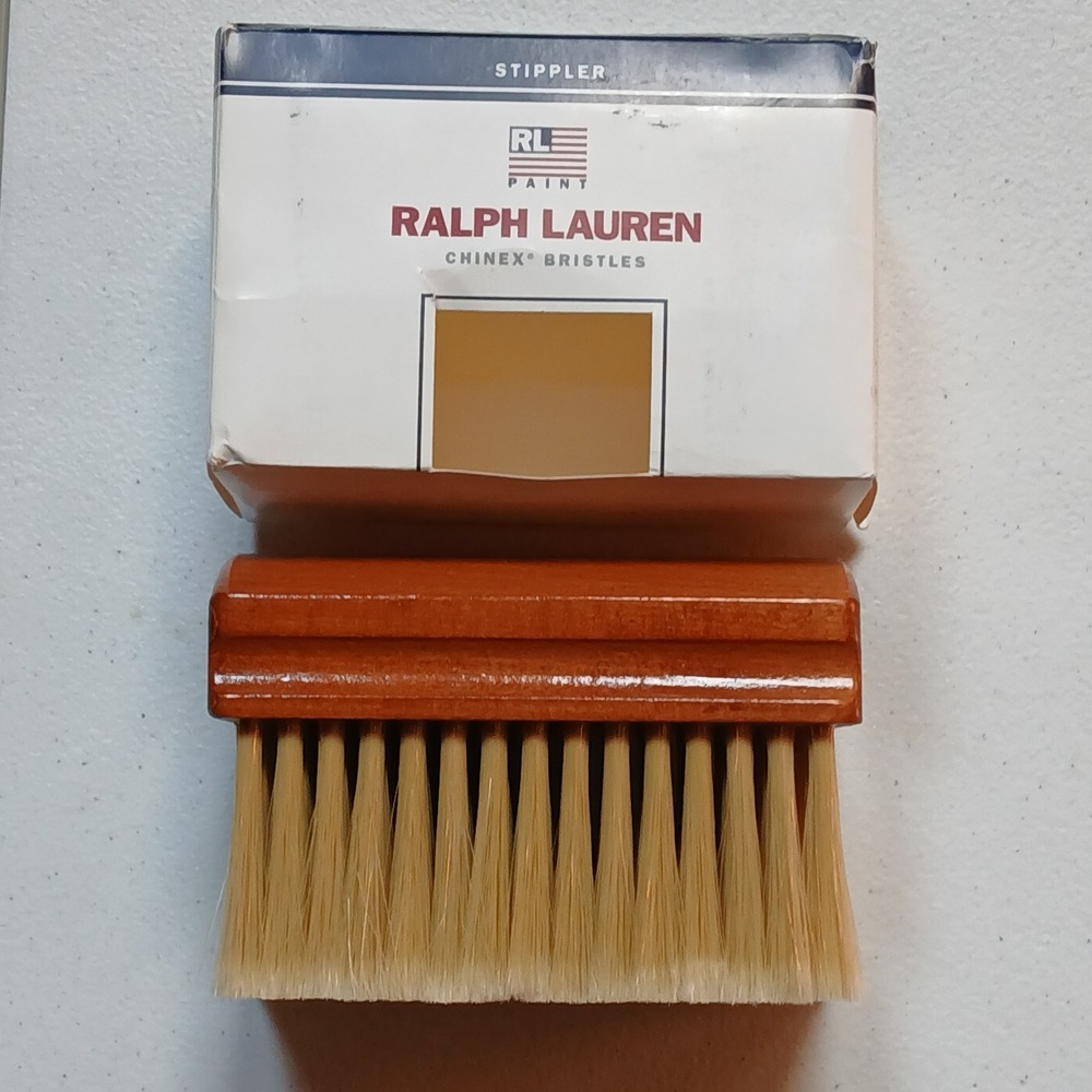 Vintage Ralph Lauren Paint Stippler Brush Chinex Bristles Hardwood Handle USA